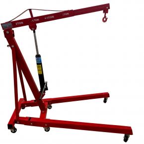 2 Ton Folding Shop Crane Lifting Machine Hydraulic Jack Engine Crane