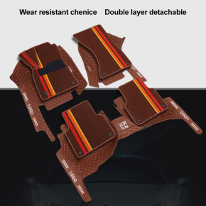 7D/9D double layer PVC leather car mats